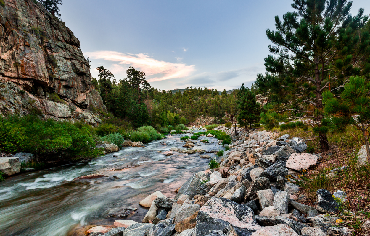 the Big Thompson River near Estes Park, Colorado